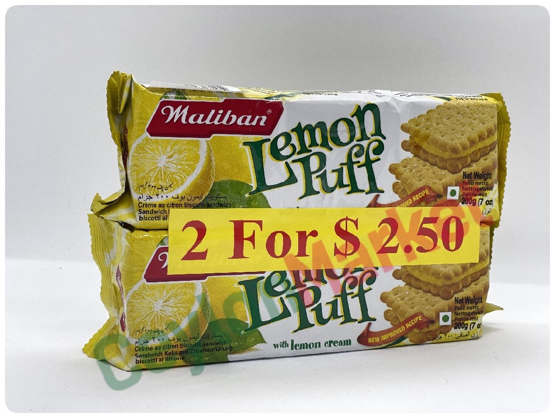 20004620_1 MALIBAN LEMON PUFF 400G (2 X 200G) - Image 1