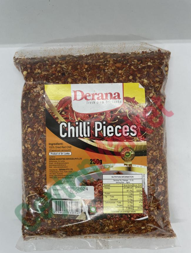 4796001360354_1 DERANA CHILLI PIECES 250G - Image 1