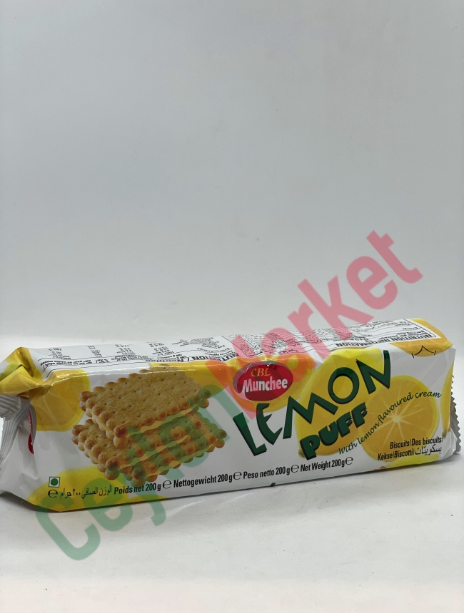 8888101090401_1 MUNCHEE LEMON PUFF 200G - Image 1