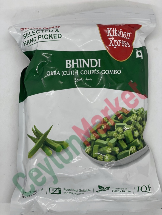 8901874131673_1 KITCHEN XPRESS BHINDI OKRA (CUT) 312G - Image 1