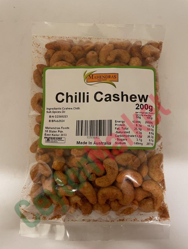 9335638000223_1 MAHENDRA CHILLI CASHEWS 200G - Image 1