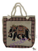 CEYLON APPAREL ELEPHANT DESIGN BAG (42X34CM) 300005