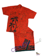 CEYLON APPAREL MENS BATIK SARONG AND T SHIRT SIZE (M) 400007