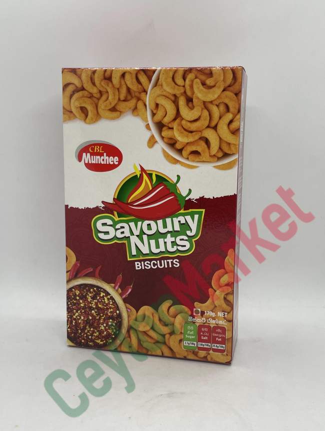8888101612702_1 MUNCHEE SAVOURY NUTS 170G - Image 1