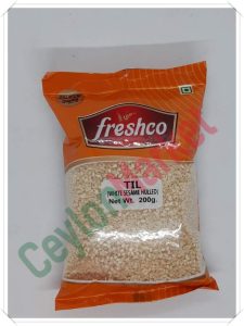 FRESHCO SESAME SEEDS WHITE (TIL WHITE SESAME HULLED) 200G