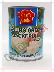 CHEF'S CHOICE YOUNG GREEN JACKFRUIT IN BRINE 565G