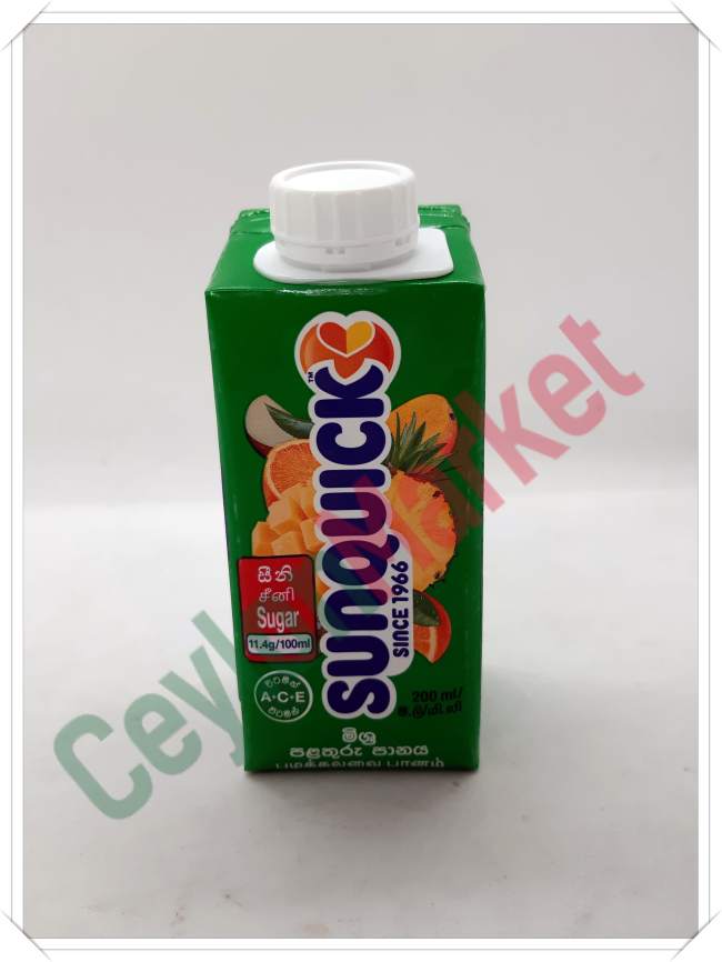 SUNQUICK MIXED FRUIT DRINK 200ML SUNQUICK MIXED FRUIT DRINK 200ML